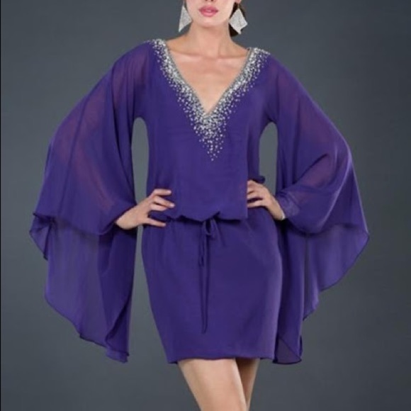 JOVANI Cocktail Dress Purple - Picture 1 of 2